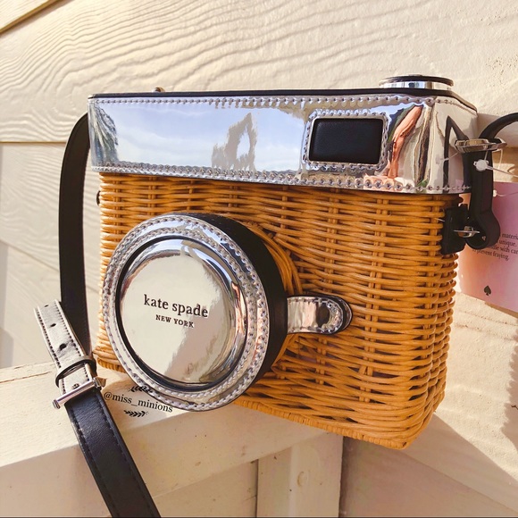 kate spade Handbags - ✨HP✨Kate Spade Camera Straw Bag